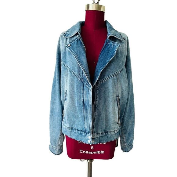 NWT BlankNYC Evereve Wondering Why Denim Jacket sz L - Picture 6 of 14